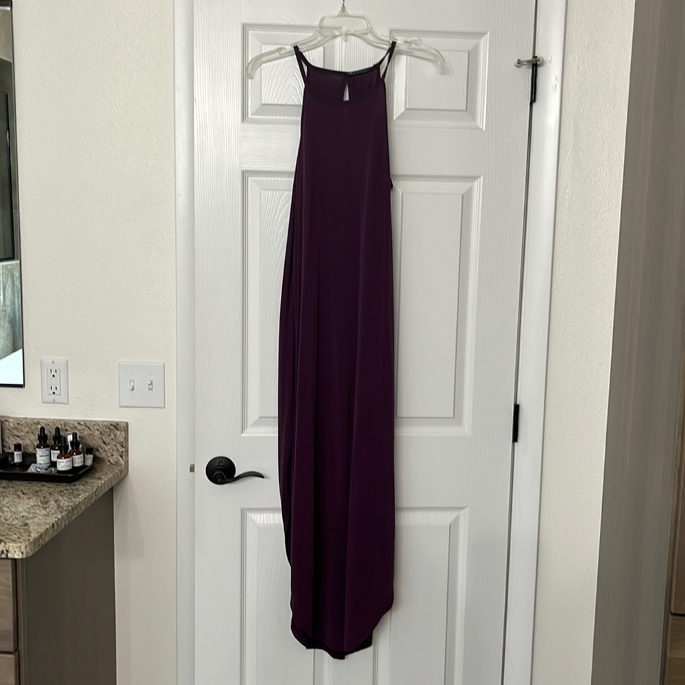 Long Plum Maxi Dress